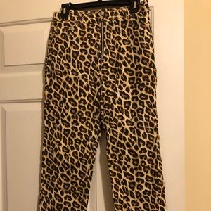 New leopard print jean